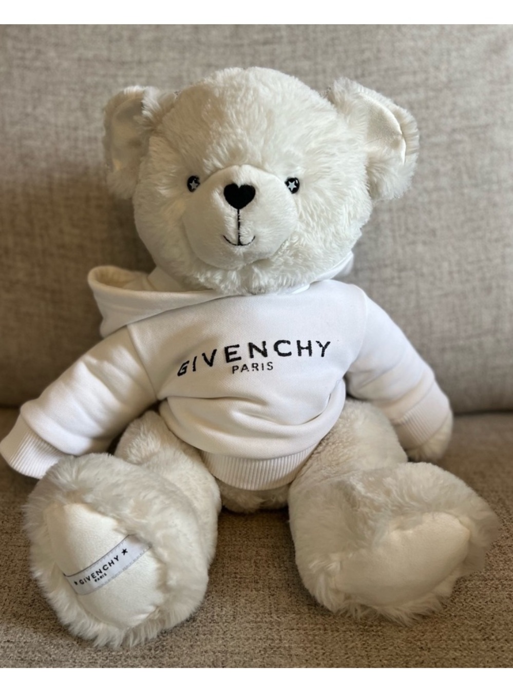 Givenchy Logo Print Teddy Bear NWT